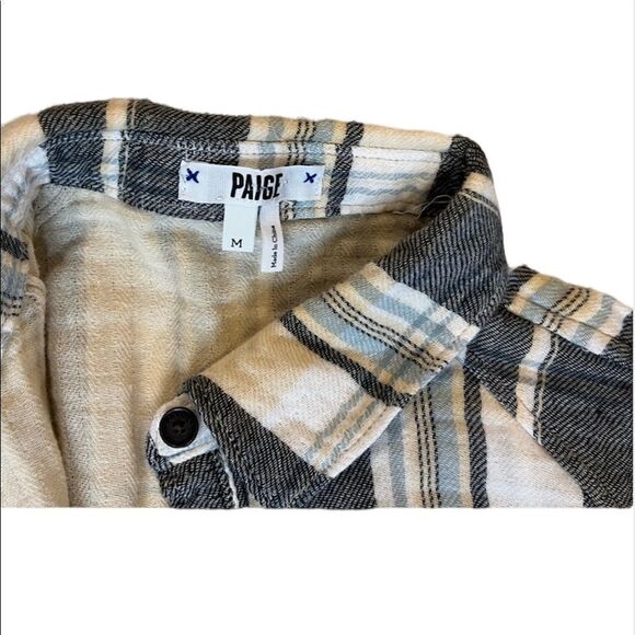 ✨ Paige jeans super soft plaid flannel shirt✨ - Picture 5 of 6